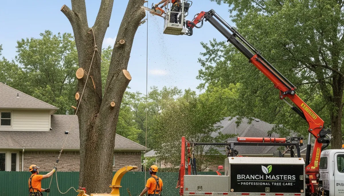 Arborists providing professional tree removal service in Boston, MA for safe residential property care