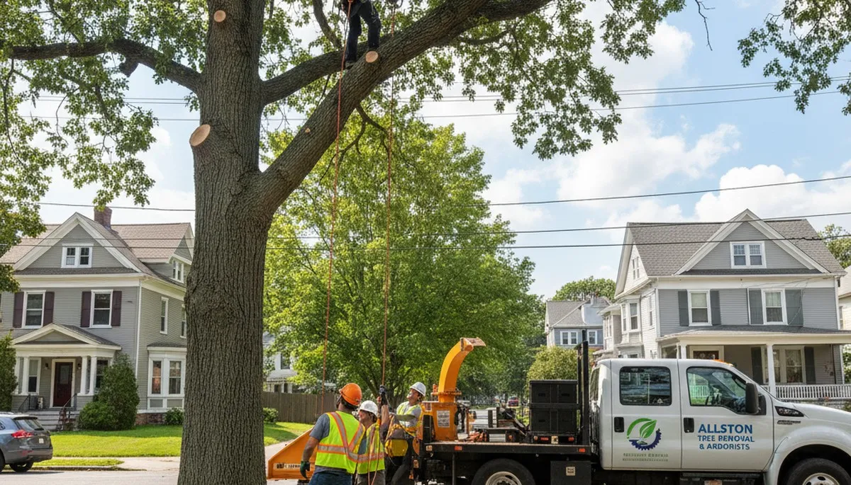 Professional tree removal service in Boston MA by certified arborists